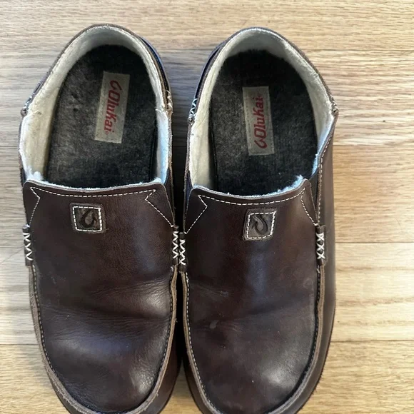 Men’s Olukai Moloa Ili leather slipper - Picture 6 of 9